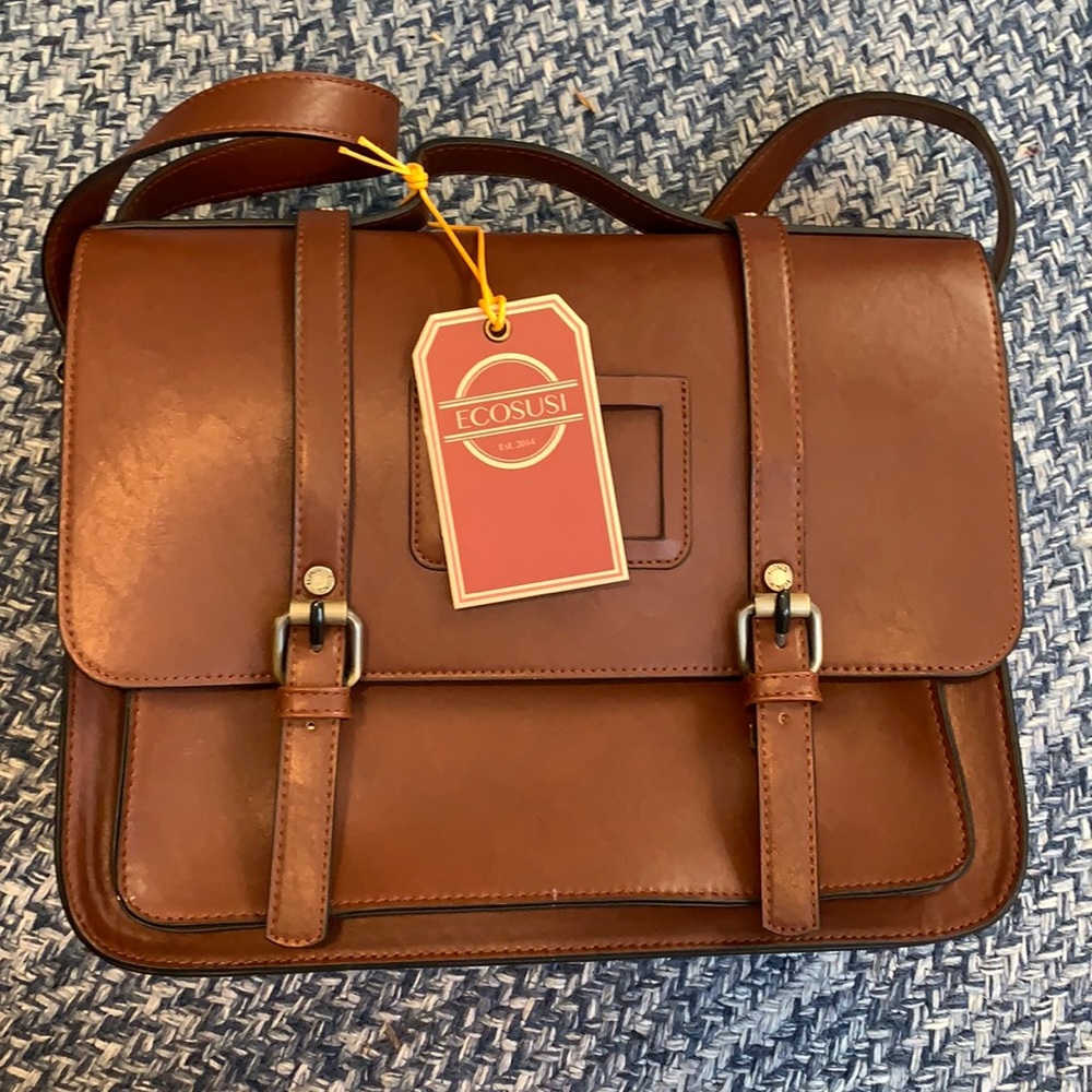 ECOSUSI Women's Classic Messenger Bag Vegan